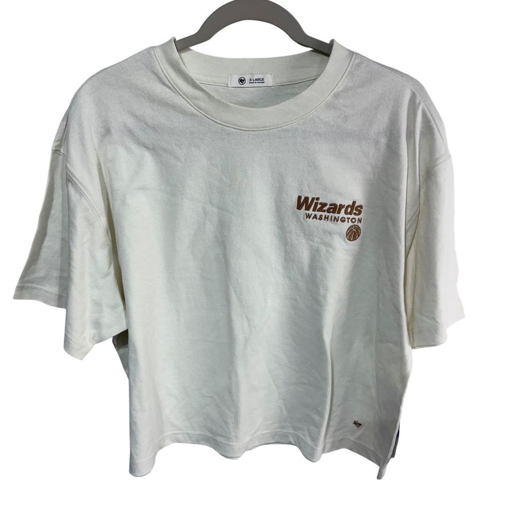 47 Washington Wizards Crop NBA Basketball T-Shirt Women's XL Sandstone New